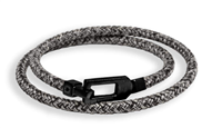 Bracciale Borsari gioielli Uomo Eldorado in Argento Diamante Black 0.012 Ct BR-ELD10BDN/M - BR-ELD10BDN/M
